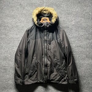 Burton DryRide Snow Jacket Womens Medium Black Insulated Fur Hood Snowboard‎ Ski